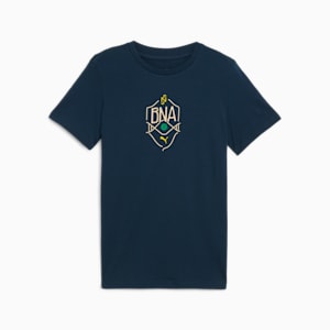 Neymar JR "BNA" Big Kids' Soccer Tee, Marine Blue-Sand Dune, extralarge